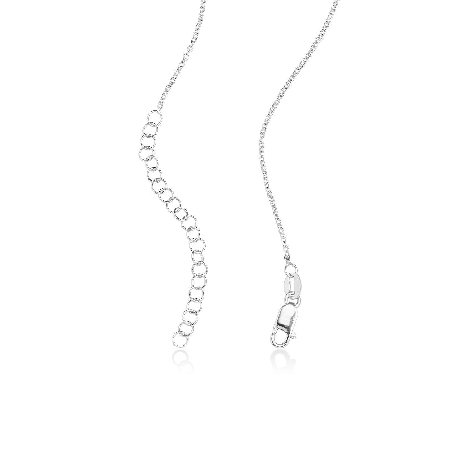 MyNameNecklace MYKA – Collier Éternel Gravé avec Zircone Cubique – Nom de Charme Pendentif - Personnalisé Bijoux Cadeau Pour Femme, Elle - Cadeau De Maman - Cadeau De Noël, Fête des mères
